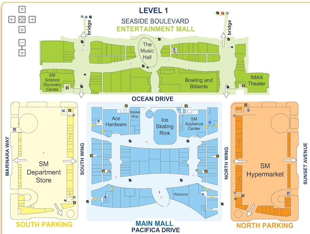 Map showing aparthotels near Mall of Asia with NAIA airport proximity
